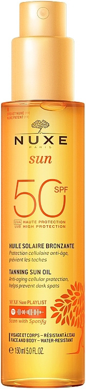 NUXE Sun SPF50 масло для тела 150 мл