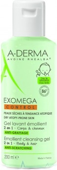 A-Derma EXOMEGA CONTROL Гель "2 в 1" 200 мл
