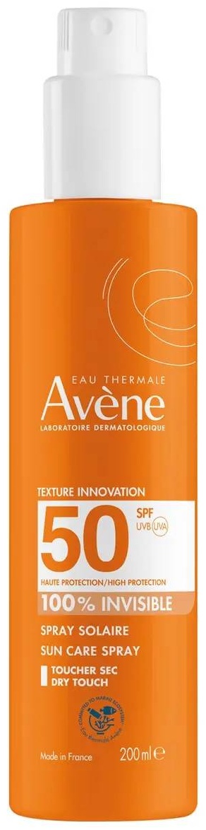 Avène sun солнцезащитный спрей для чувствительной кожи SPF 50+