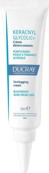 Ducray Крем для лица от черных точек Keracnyl Glycolic+ 30 мл
