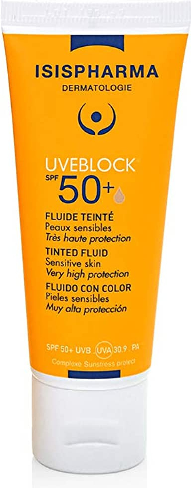 ISIS Pharma флюид для лица Uveblock SPF 50+ легкий тональный 40 мл
