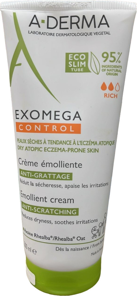 A-Derma крем Exomega Control Cream для лица 200 мл