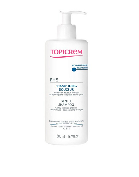 Topicrem Мягкий шампунь рН5 , 500мл, шт\штука
