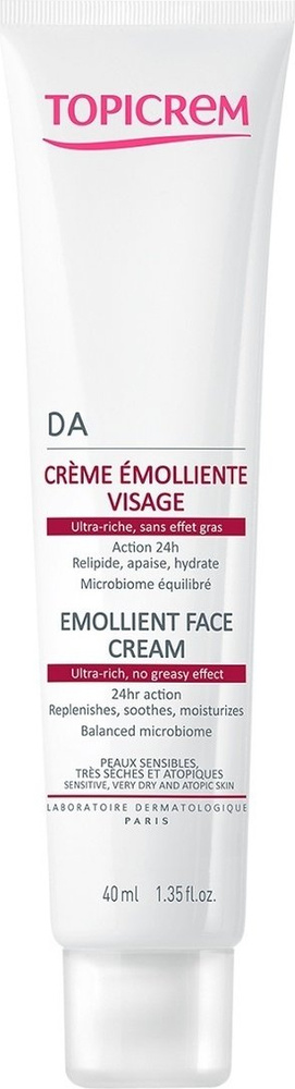 Topicrem крем DA Emollient Face Cream для лица 40 мл