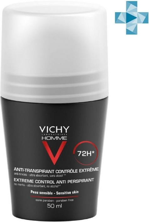 Vichy VICHI Homme 72H дезодорант-антиперспирант для мужчин 50 мл